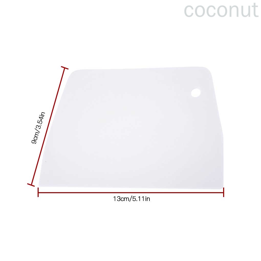 Set 2 Dụng Cụ Cắt Bột Làm Bánh Bằng Nhựa Pp Màu Trắng