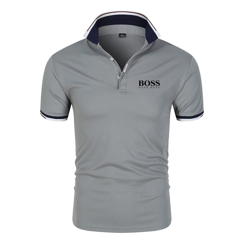 HUGO BOSS Áo Thun Polo Ngắn Tay Họa Tiết Sọc Ngang Dành Cho Nam M-4Xl