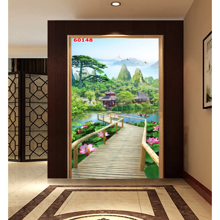 Tranh Dán Tường 3D,Tranh Giúp Mở Rộng Không Gian - Đã tích hợp sẵn keo-Lối Đi-148