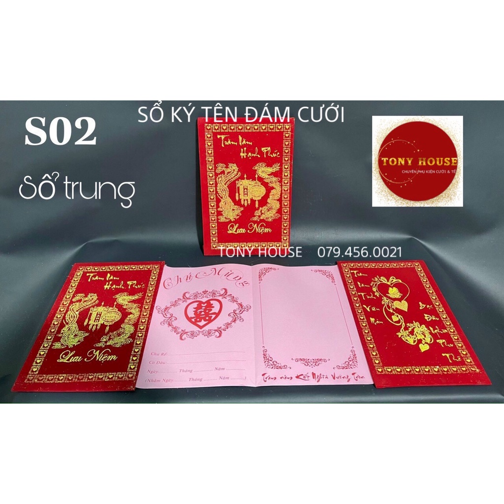 SỔ KÝ TÊN ĐÁM CƯỚI TRUYỀN THỐNG - TONYHOUSE