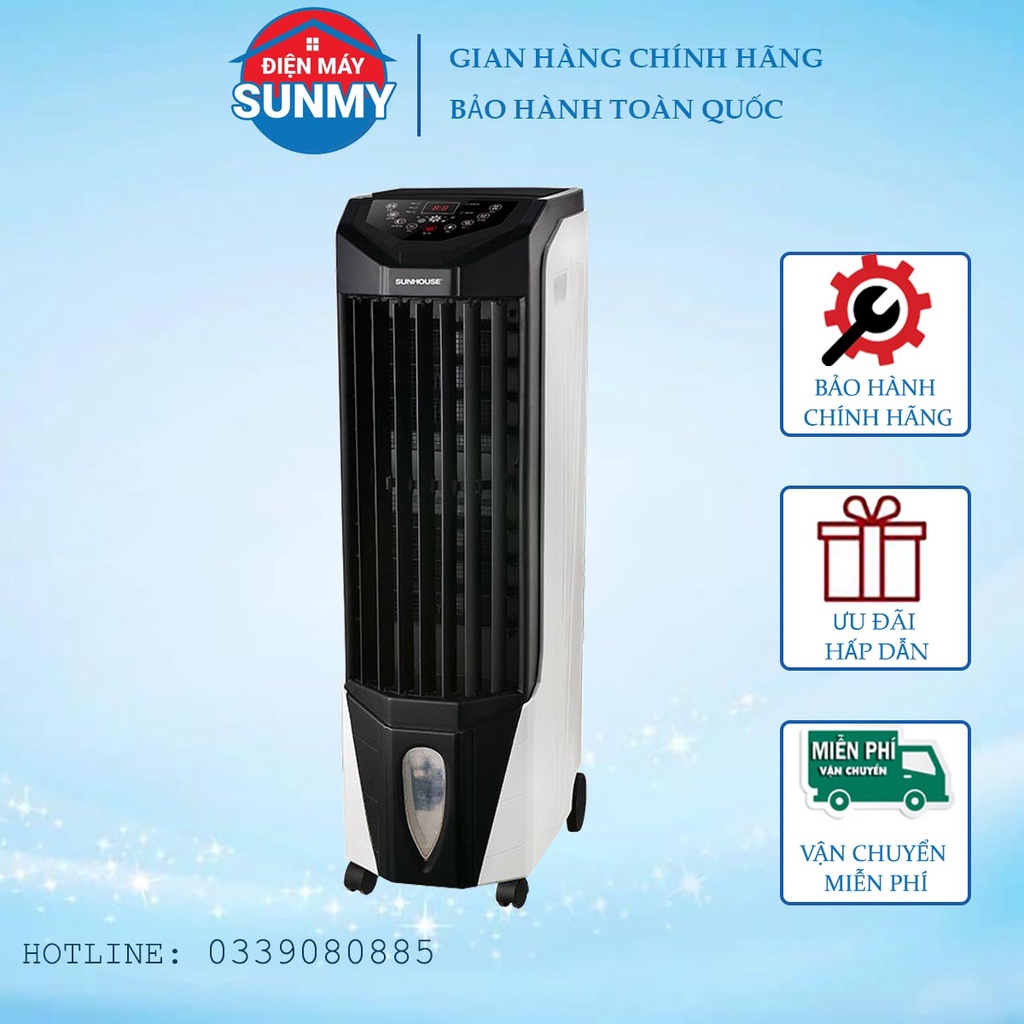 , quạt điều hoà Sunhouse công suất 100W Có điều khiển từ xa