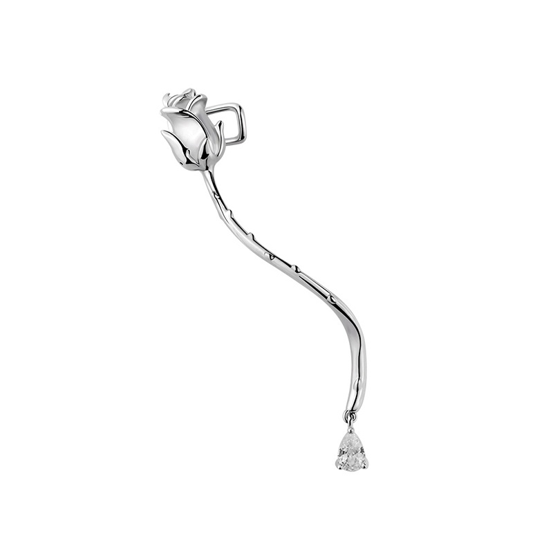 Hoa Tai Dạng Kẹp Xương Quai Xanh Dương Thời Trang Mùa Xuân Cao Cấp Cho Nữ