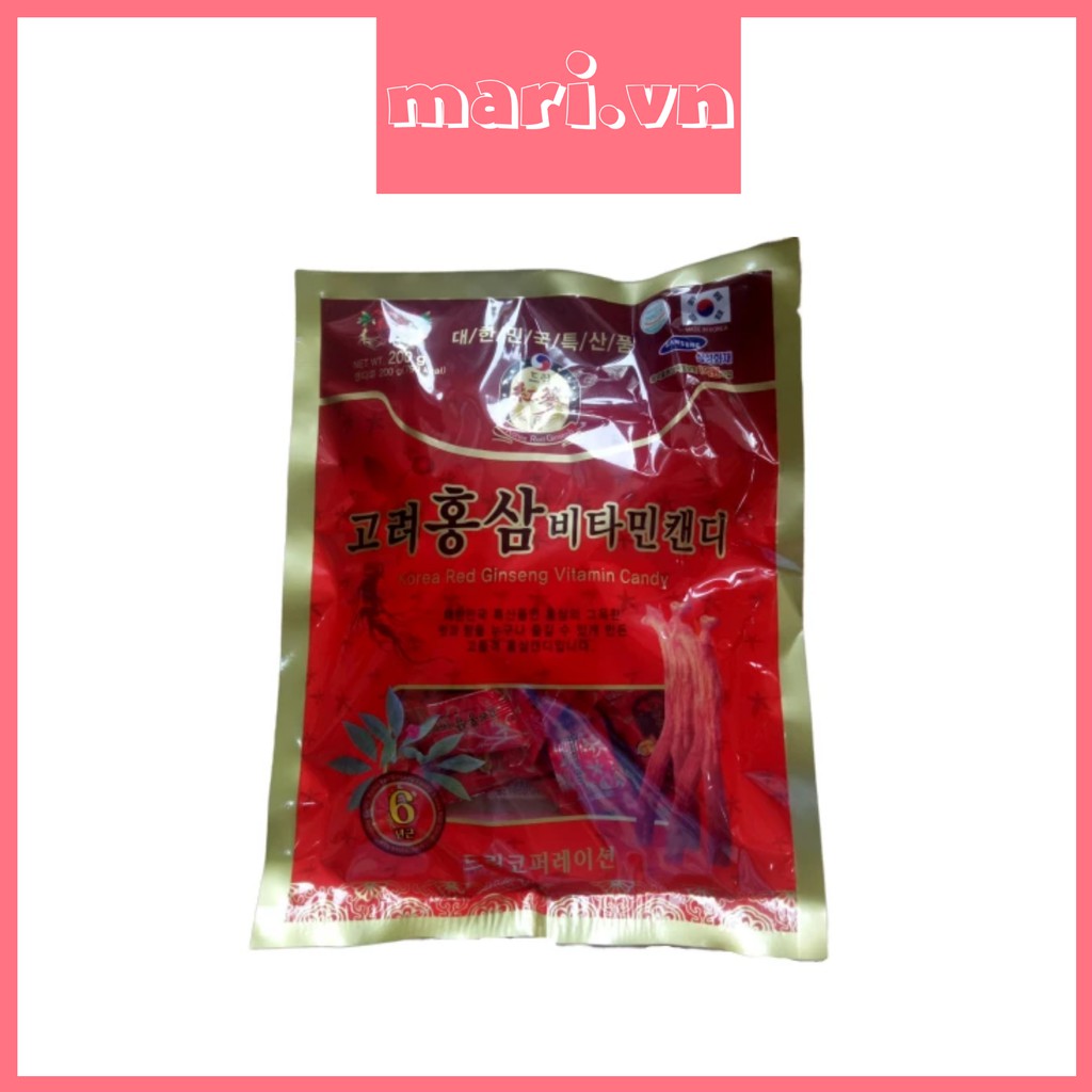 Kẹo hồng sâm vitamin 200g