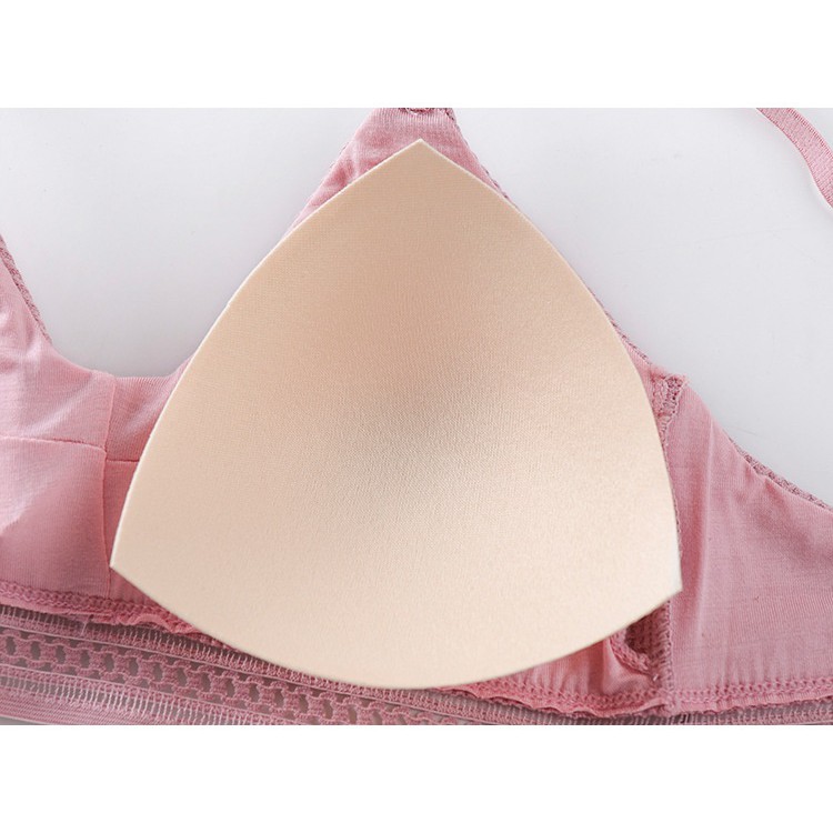 Áo Bralette cotton mềm không gọng mút mỏng cài sau có dây điều chỉnh_AL37 NuciFera