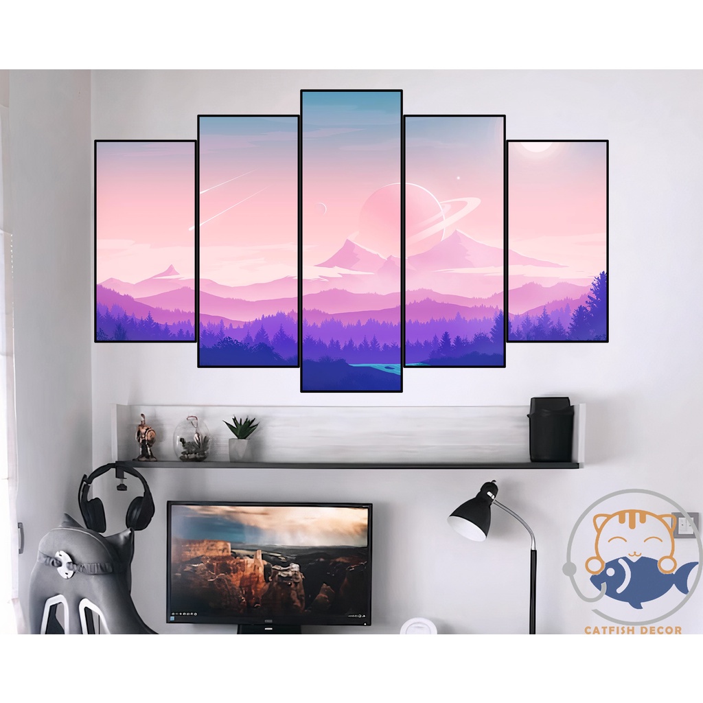 Tranh ghép dán tường decor phòng LANDSCAPE - Phong Cảnh - Digital Art 8