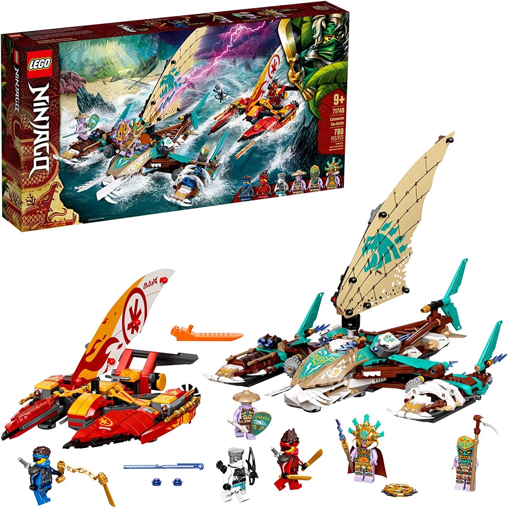 Đồ chơi LEGO 71748 Ninjago trận chiến trên biển Catmaran