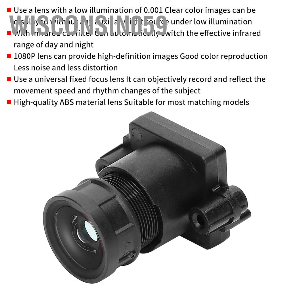 Wisconsin059 Ống kính màu đầy đủ 2MP Ngày và Đêm HD Tiêu cự 4mm Ngàm IR M12 cho Camera an ninh