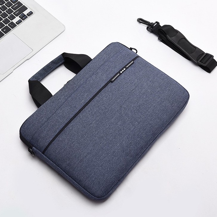 Cặp đựng laptop, macbook 13, 14, 15, 15.6 inch chống sốc, chống nước, có đai gài hành lý phía sau - FPT BAGS