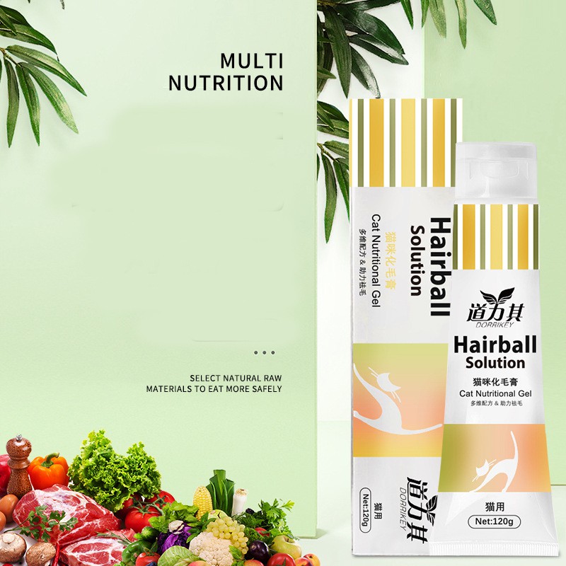 GEL TIÊU BÚI LÔNG MÈO HAIRBALL SOLUTION CSP56 CỦA DORIKEY BỔ XUNG VI CHẤT VÀ ĐIỀU HOÀ ĐƯỜNG TIÊU HOÁ CHO MÈO