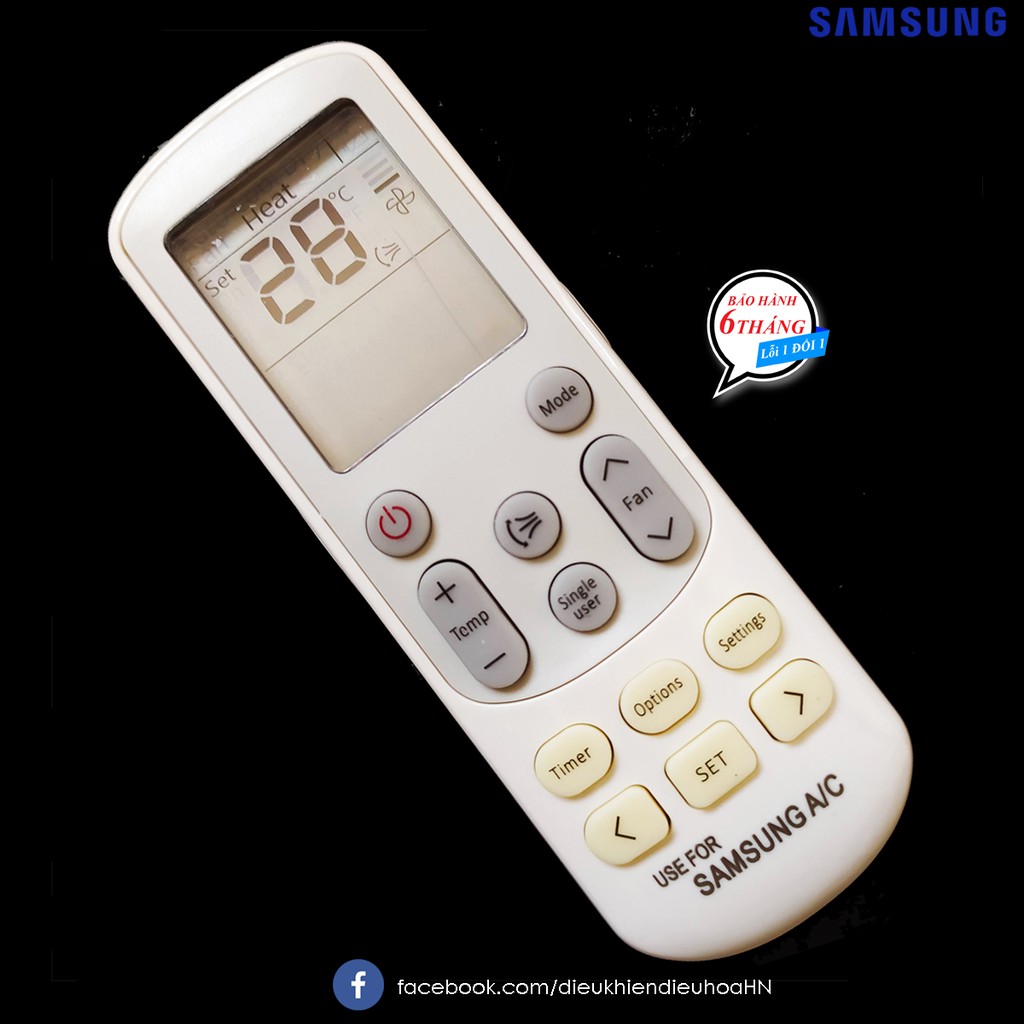 Điều khiển điều hòa Samsung 2 chiều