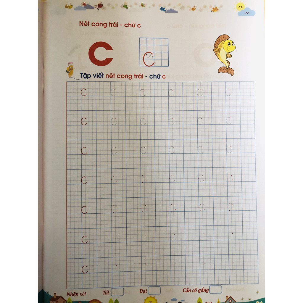 Bé tập tô, tập viết chữ to dành cho trẻ 4 6 tuổi