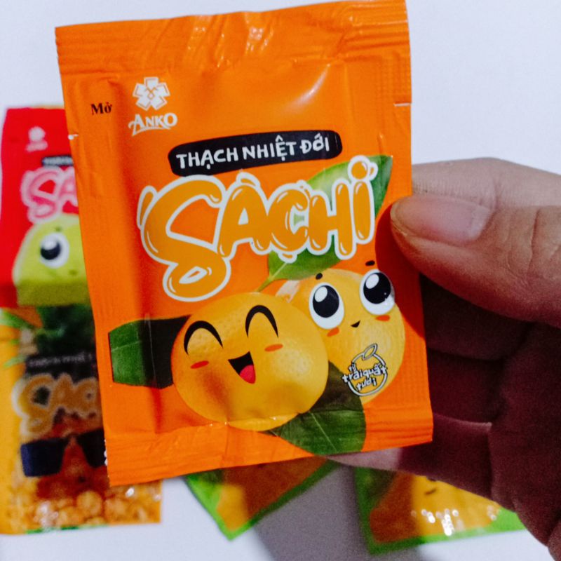Thạch Trái Cây Tươi Nguyên Chất Sachi ⚡ FREESHIP ⚡Thạch Zai Ngon Vị Xoài , Dứa , Ổi , Quất
