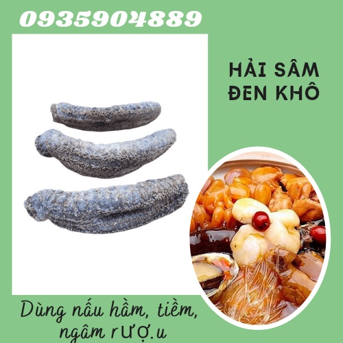 Combo 5 con hải sâm khô - Hải Sâm Đen Nha Trang
