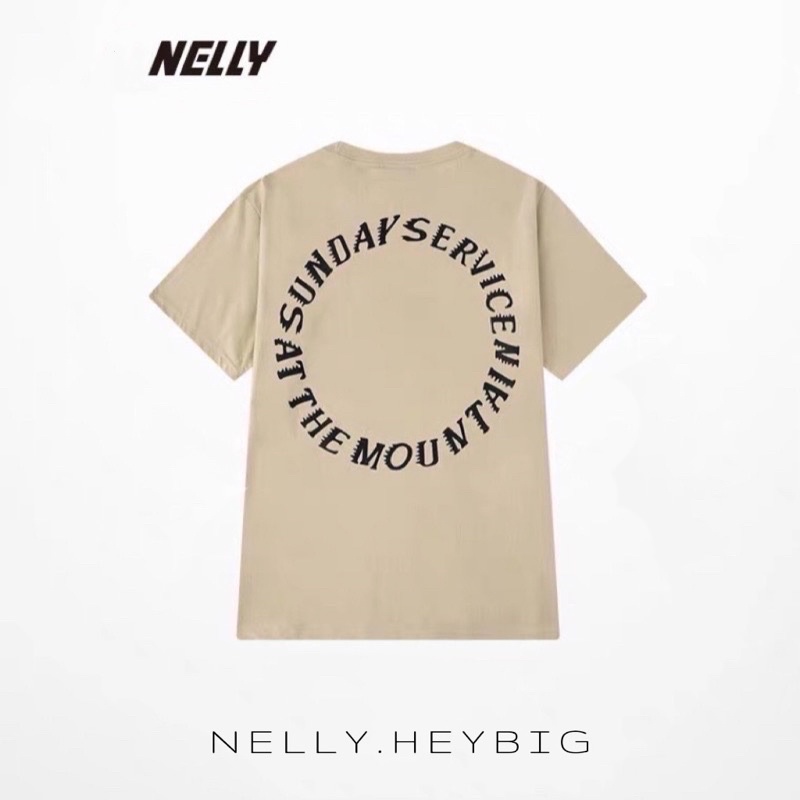 Áo thun tay lỡ  Nelly Heybig form rộng dành cho nam và nữ TRUST GOD