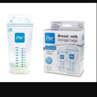VB. Túi trữ sữa 250ml Pur Thái Lan. hộp 50c <Bé sơ sinh>