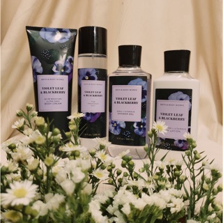 🍇 VIOLET LEAF & BLACKBERRY 🌿 Bộ chăm sóc cơ thể - Bath & Body Works