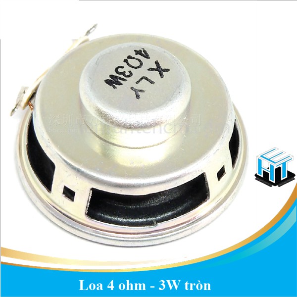 Loa 4 ohm - 3W tròn đường kính 40mm