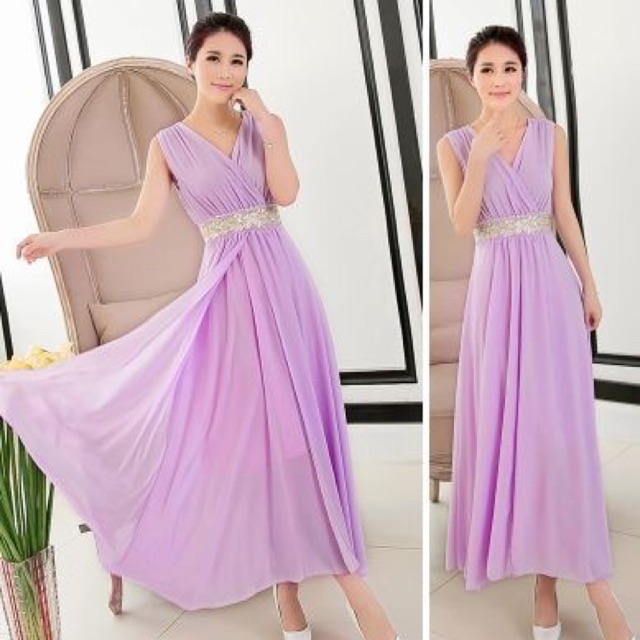 ĐẦM MAXI DỰ TIỆC CAO CẤP CÓ SẴN SIZE M