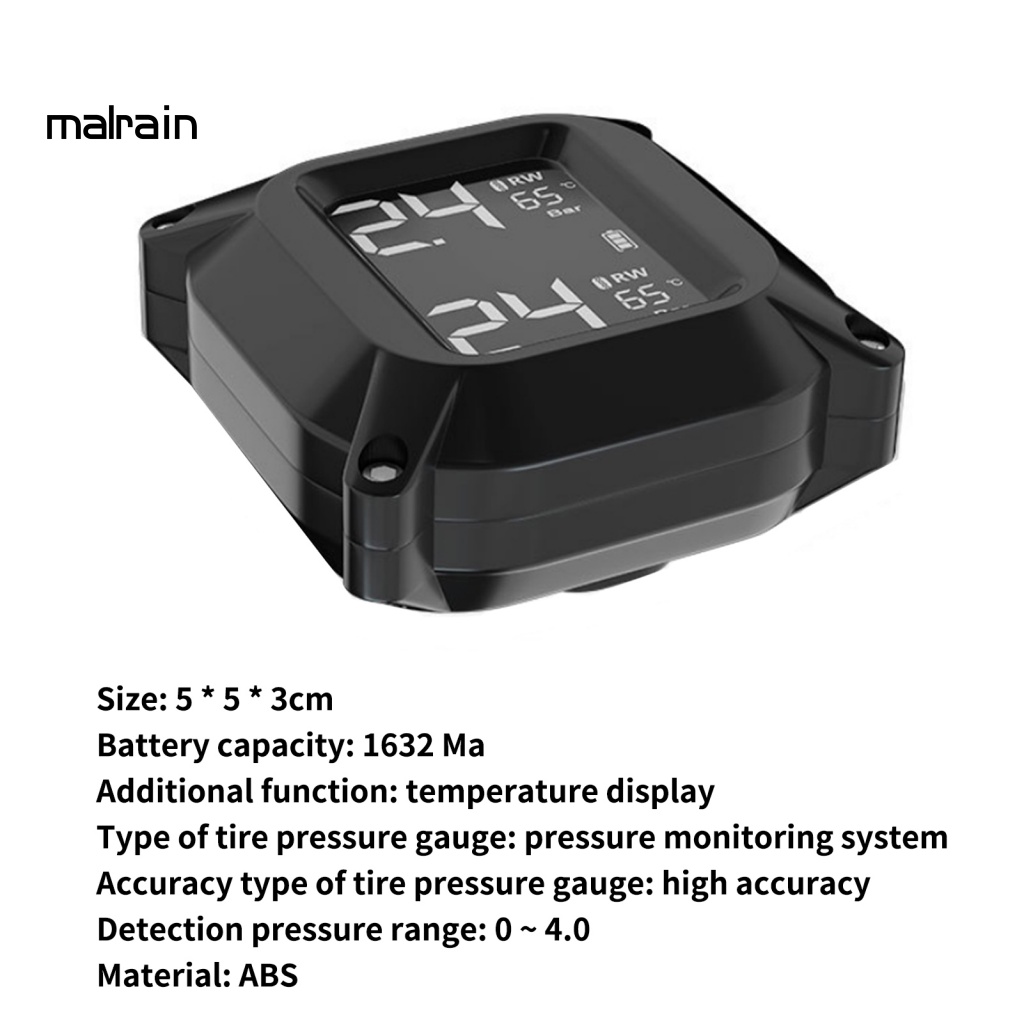 Máy Cảm Biến Áp Suất Lốp Xe Không Dây Màn Hình LCD