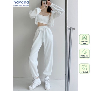 Quần Jogger nữ Boniface Jogger ống rộng cạp chun