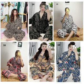 [60-80kg] Đồ Bộ Lụa Mango - Tay Cánh Dơi Quần Dài - Big size (P1)