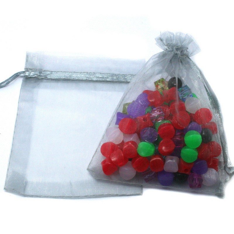 Set 10 túi vải organza 7x9cm đựng quà giáng sinh / đám cưới