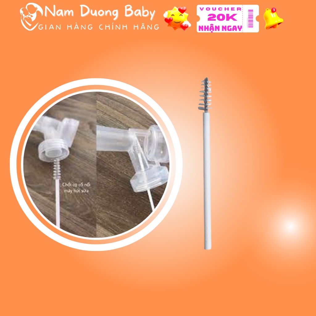 Dụng cụ vệ sinh Chổi cọ cổ máy hút sữa.