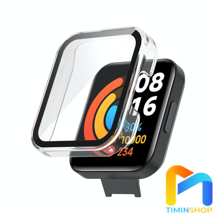 Ốp Xiaomi Redmi Watch 2 lite - PC + màn hình Kính cường lực