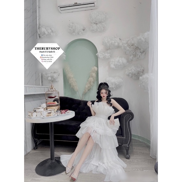 Đầm công chúa tầng dài