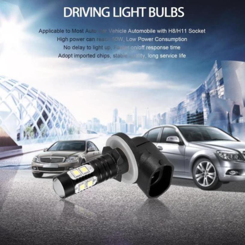 Đèn LED 881 10SMD Thấu Kính Siêu Sáng Chuyên Dụng Cho Xe Ôtô - Đèn Gầm, Sương Mù