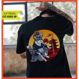 Áo thun unisex Mèo may mắn