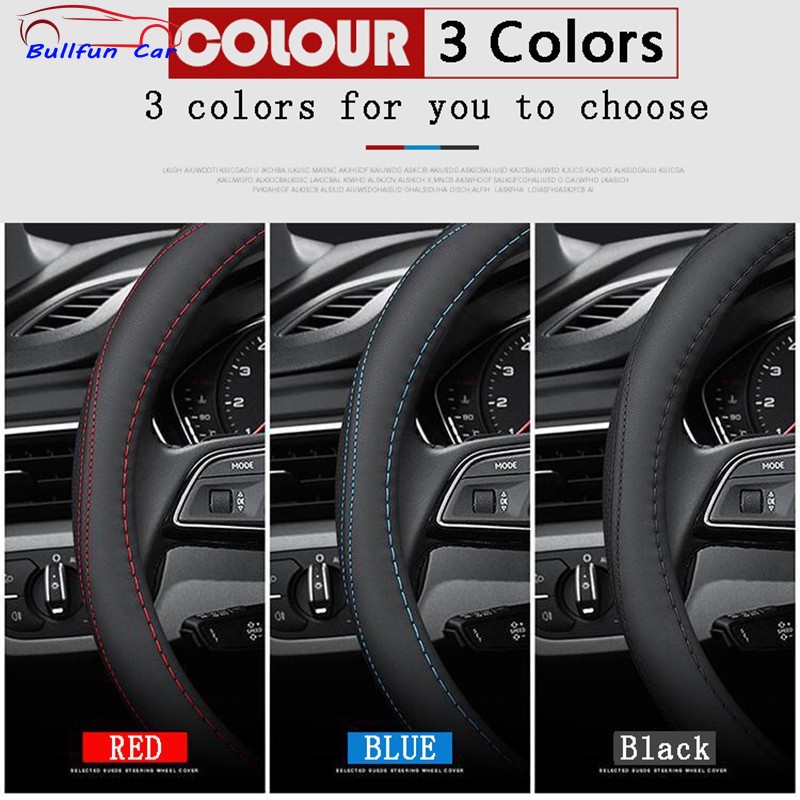 Ốp bọc vô lăng xe hơi bằng da thoáng khí 38cm cho Mazda 2 3 5 6 8 CX5 CX7 CX3 CX9 RX MX CX30