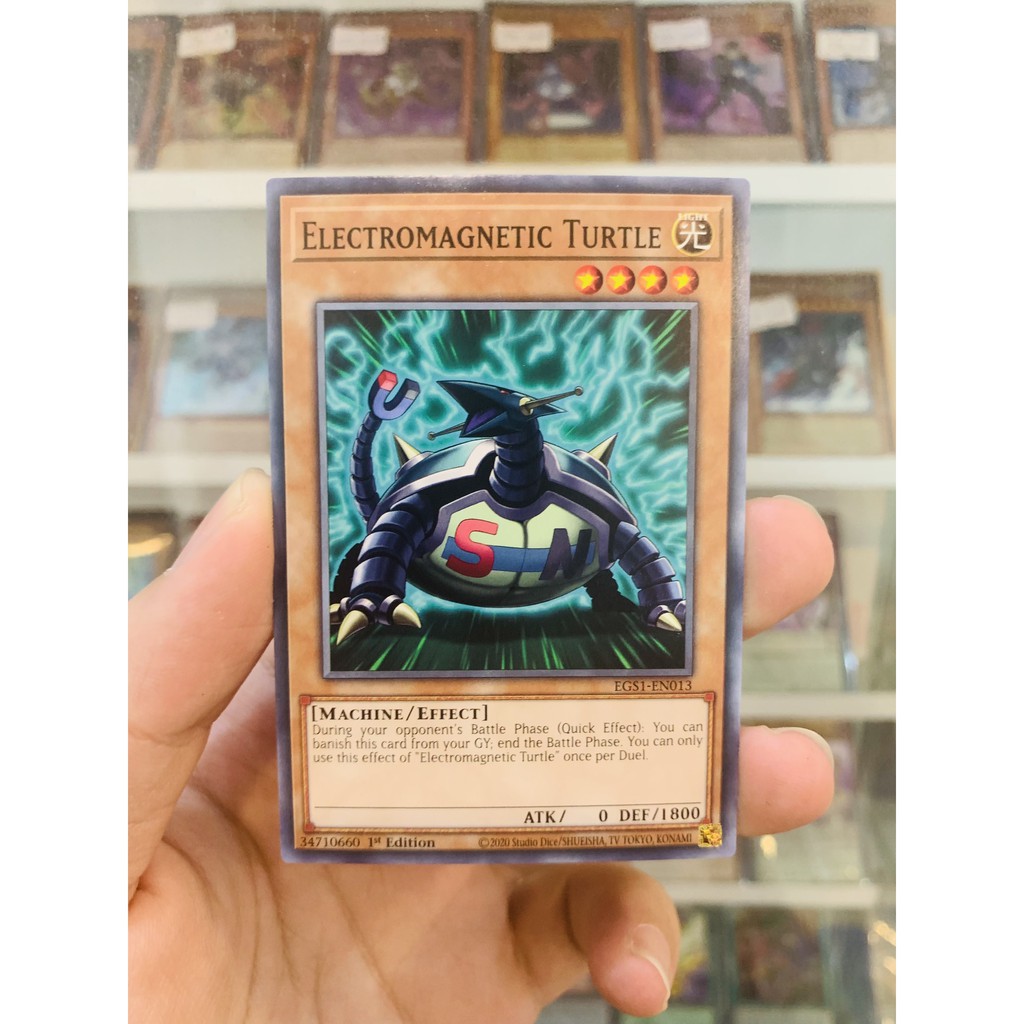 Thẻ Bài YugiOh! Mã EGS1-EN013 - Electromagnetic Turtle - Common - 1st Edition