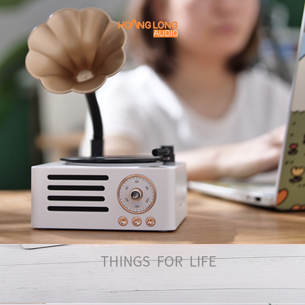Loa bluetooth đĩa than X15 | loa không dây X10 đĩa than quay 3d