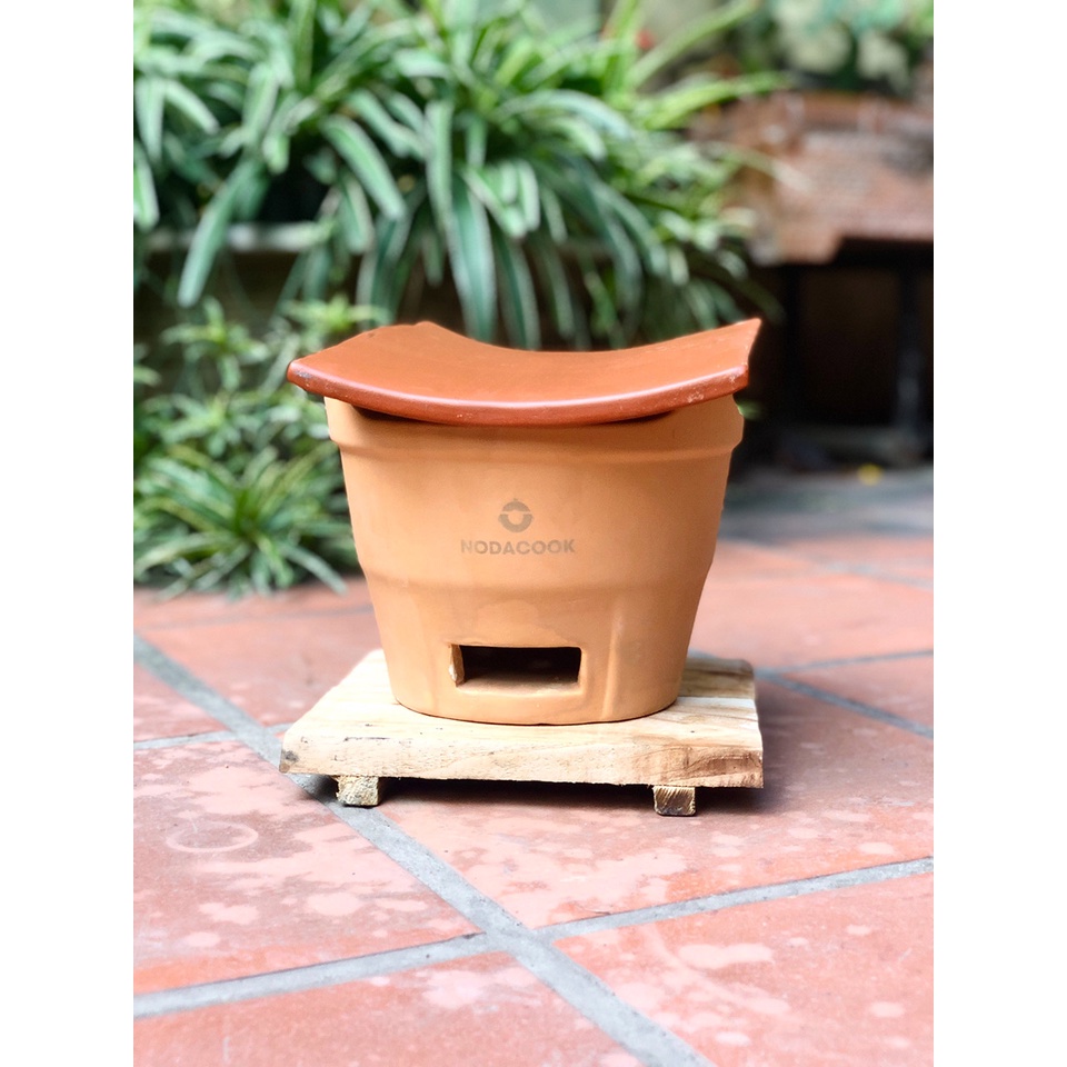 Bếp nướng bằng gốm NodaCook 20x14 dùng Nướng ngói & Nướng vỉ