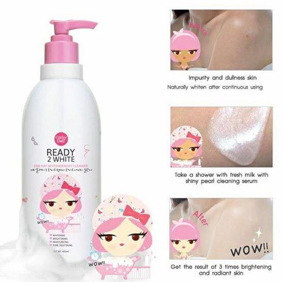 Sữa tắm trắng da Cathy Doll Ready 2 White One Day Whitener Body Cleanser 500ml