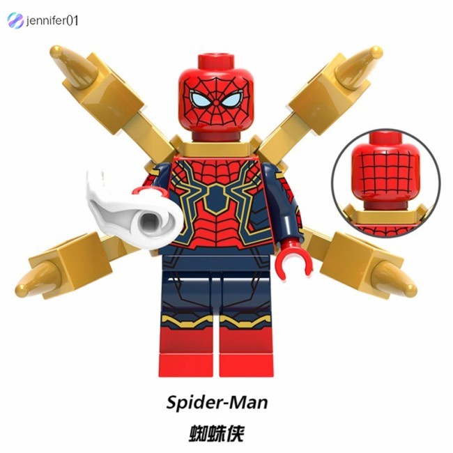 Đồ Chơi Lắp Ráp Lego Nhân Vật Siêu Anh Hùng Marvel Thor Loki Hela Odin Iron Man Spiderman