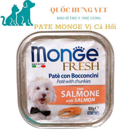 Pate Monge Cho CHÓ Nhiều Vị Thơm Ngon 100g- Monge CHÍNH HÃNG hộp nhôm date mới - QUỐC HƯNG VET