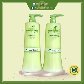 Bộ Dầu Gội Xả Chihtsai Volume Moisture Olive Siêu Mượt 1000ml