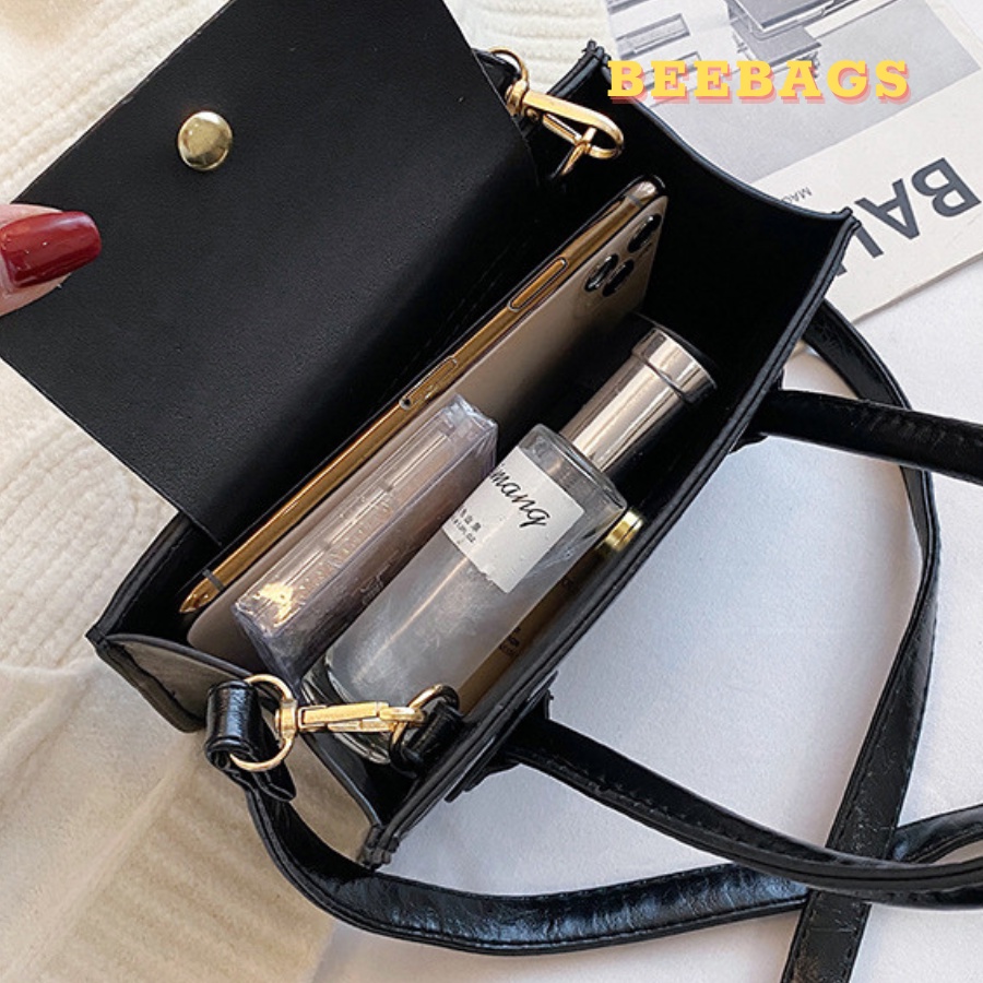 Túi Xách Da Mini Tiểu Thư Màu Hồng, Trắng, Đen, Xanh Dương | TX52 | Túi Mini Nữ Dễ Phối Đồ Phong Cách Dễ Thương Xinh Xắn