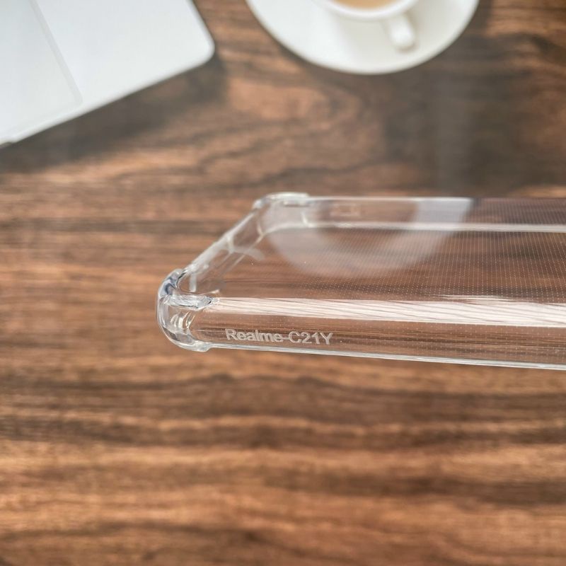 ốp lưng cho Realme C21y/C25y dẻo trong suốt chống sốc bảo vệ camera.