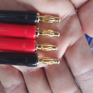 Jack bắp chuối đỏ đen đầu jack mạ vàng