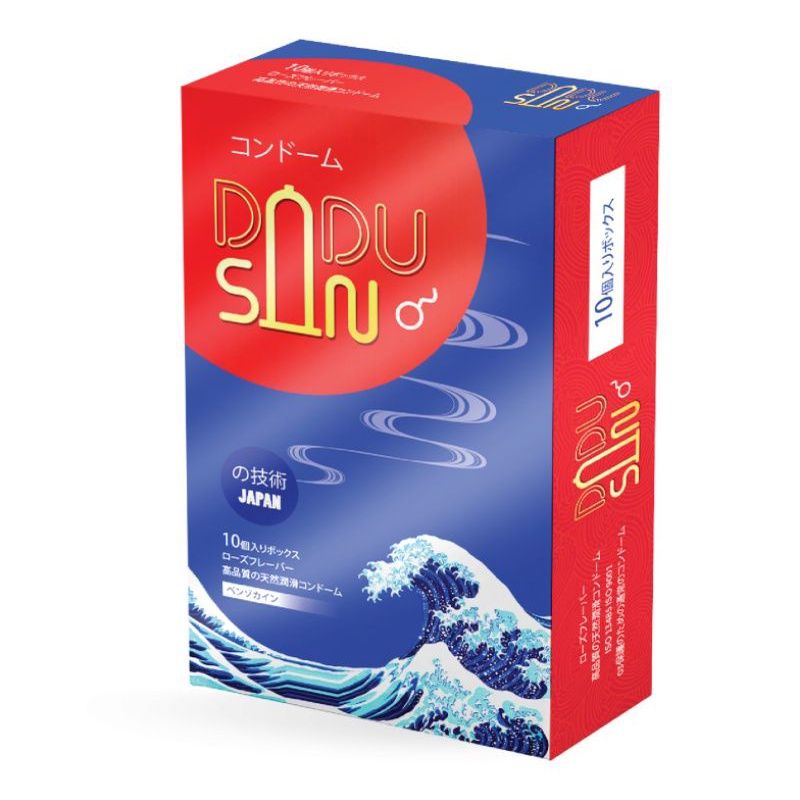 BAO CAO SU DUDU NHẬT BẢN siêu mỏng, siêu dai, siêu chân thật, gân gai kéo dài thời gian hộp 10 chiếc