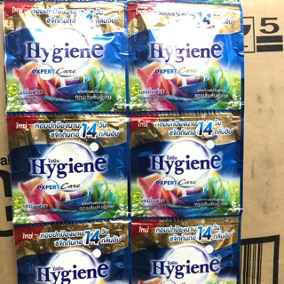 1 dây nước xả đậm đặc Hygiene 12 gói siêu thơm lưu hương màu xanh