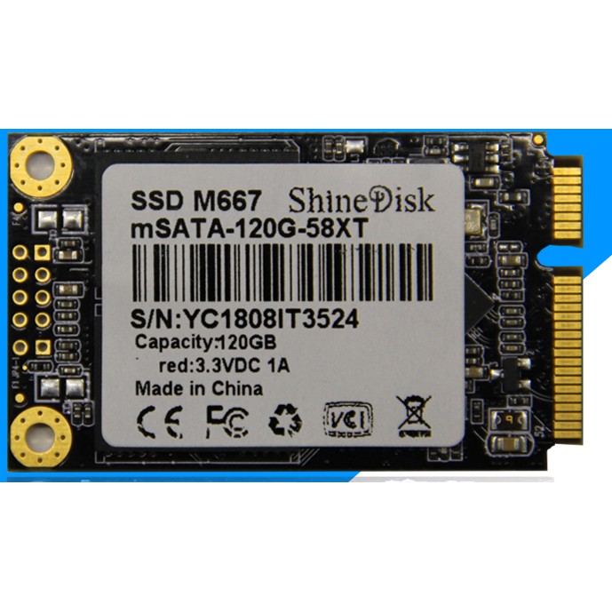 Ổ CỨNG SSD 120G/240G mSATA shinedisk