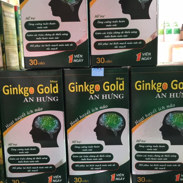 Bổ não Ginkgo Gold An Hưng( Lọ 30 viên)