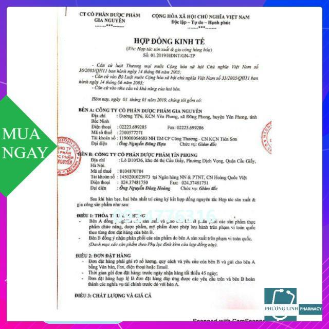Viên uống bổ sung canxi Tinfocalci