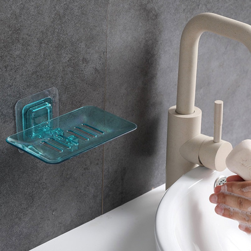 Khay Đựng Xà Phòng Dán Tường Cho Phòng Tắm Nhà Bếp Giá Đỡ