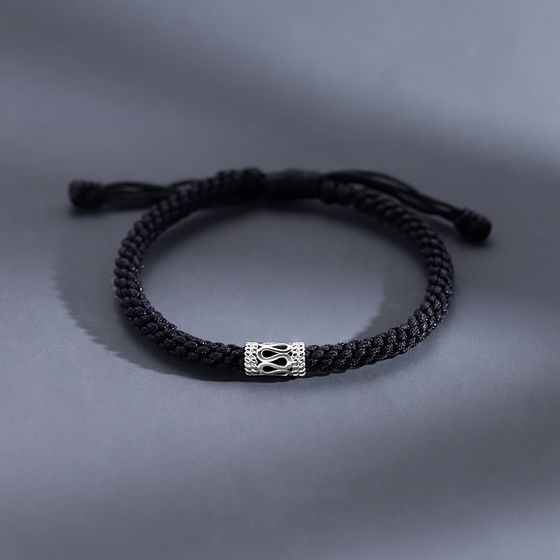 Vòng Tay Nam Lắc Tay Unisex Clancy Thời Trang Vòng Tay Nam Nữ Basic Màu Đen Chất Liệu Bền Bỉ Kratos