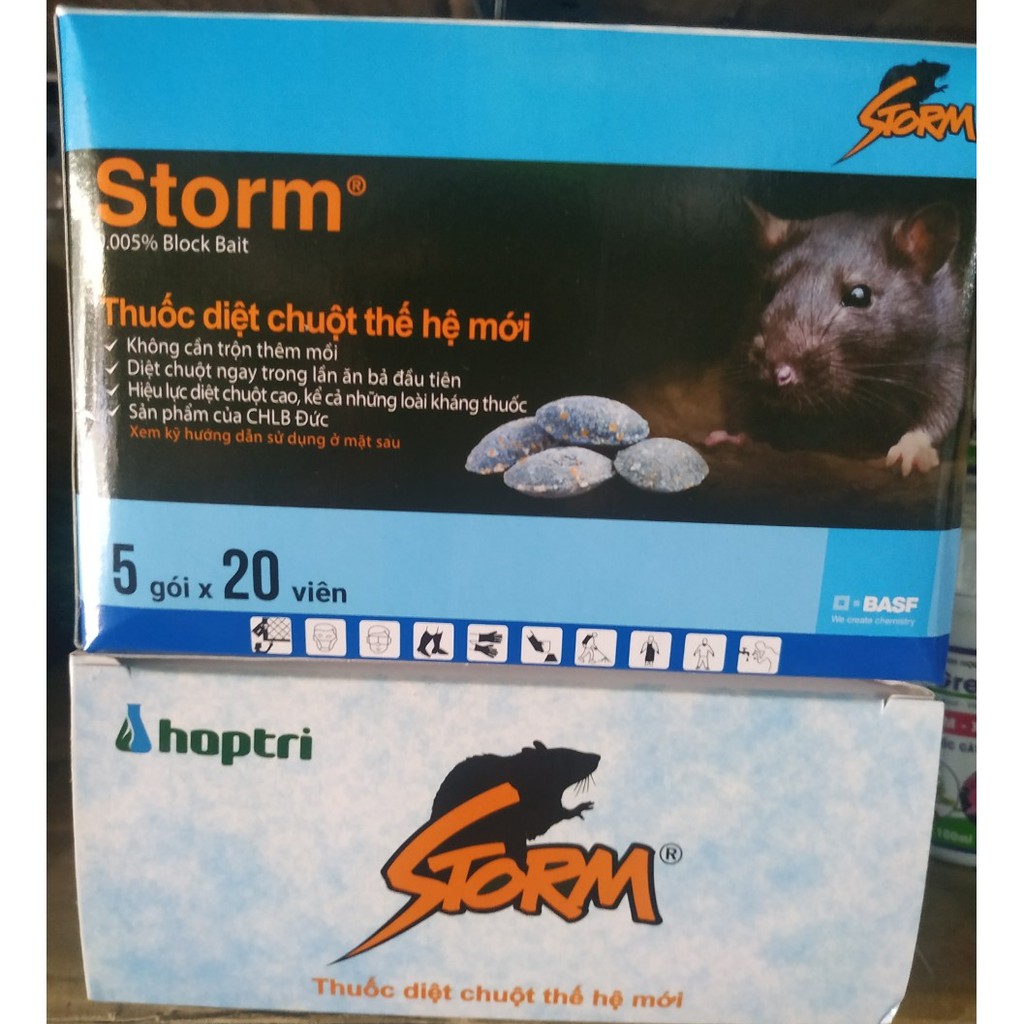 (gói 20 viên) Thuốc diệt chuột Storm - Thuốc chuột Storm